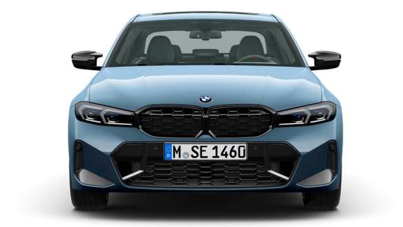 BMW 3 Series Sedan LCI G20 front view standing BMW 3 Series Sedan LCI G20 Brooklyn Grey front view standing