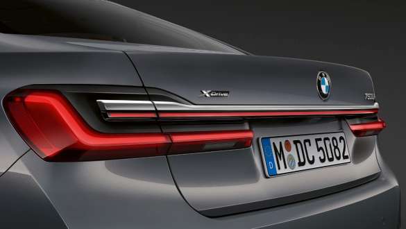 BMW 7 Series Sedan rear lights BMW 7 Series Sedan: close-up of LED rear lights with light strip