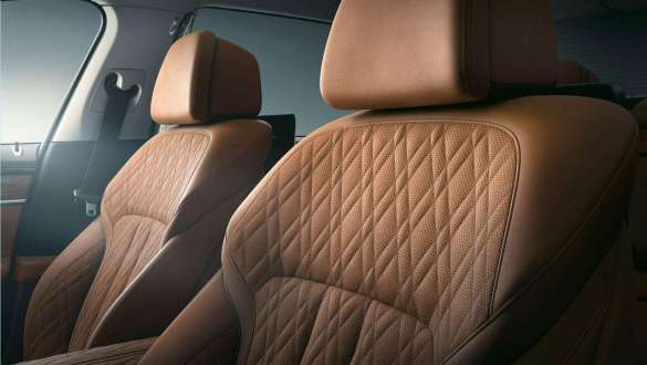 BMW 7 Series Sedan seats in leather Nappa BMW 7 Series Sedan: close-up of the seats in leather Nappa
