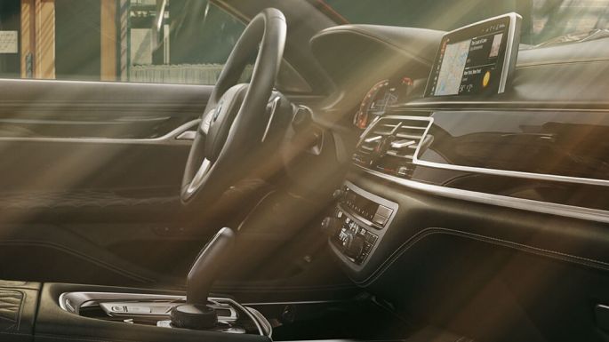 BMW Individual 7 Series Sedan high-quality interior BMW Individual 7 Series Sedan high-quality interior in black