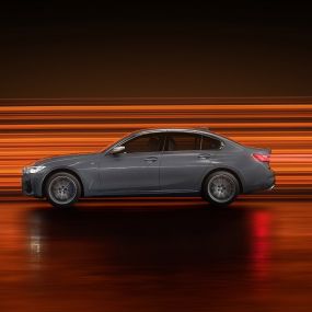 BMW M340i xDrive Double kidney grille BMW M340i xDrive Sedan G20 Sapphire Black metallic close-up view