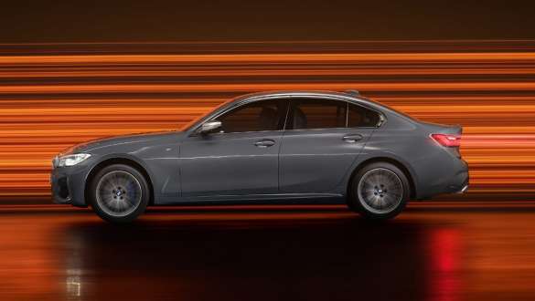 M sport differential BMW M340i xDrive Sedan M sport differential BMW M340i xDrive Sedan G20 Sapphire Black metallic rear view