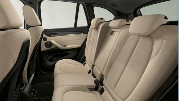 BMW X1, adjustable rear seats. BMW X1, interior with adjustable rear seats.