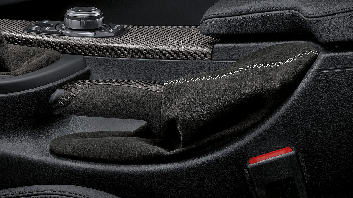 M Performance carbon handbrake grip with Alcantara gaiter