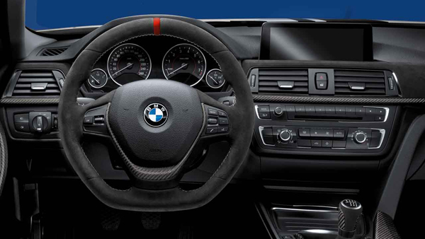 BMW Alcantara Flat Bottom Carbon Fiber Steering Wheel for F Chassis- iCBL's  Signature Design for F30 F32 F80 F82 M3 M4 M2 335i 340i 328i 440i 435i