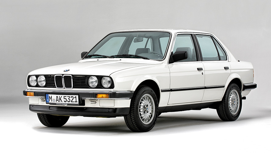 BMW 3 Series models BMW 3 Series Sedan E30 second generation three-quarter front view