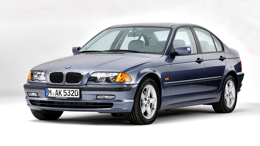 BMW 3 Series models BMW 3 Series Sedan E46 fourth generation three-quarter front view