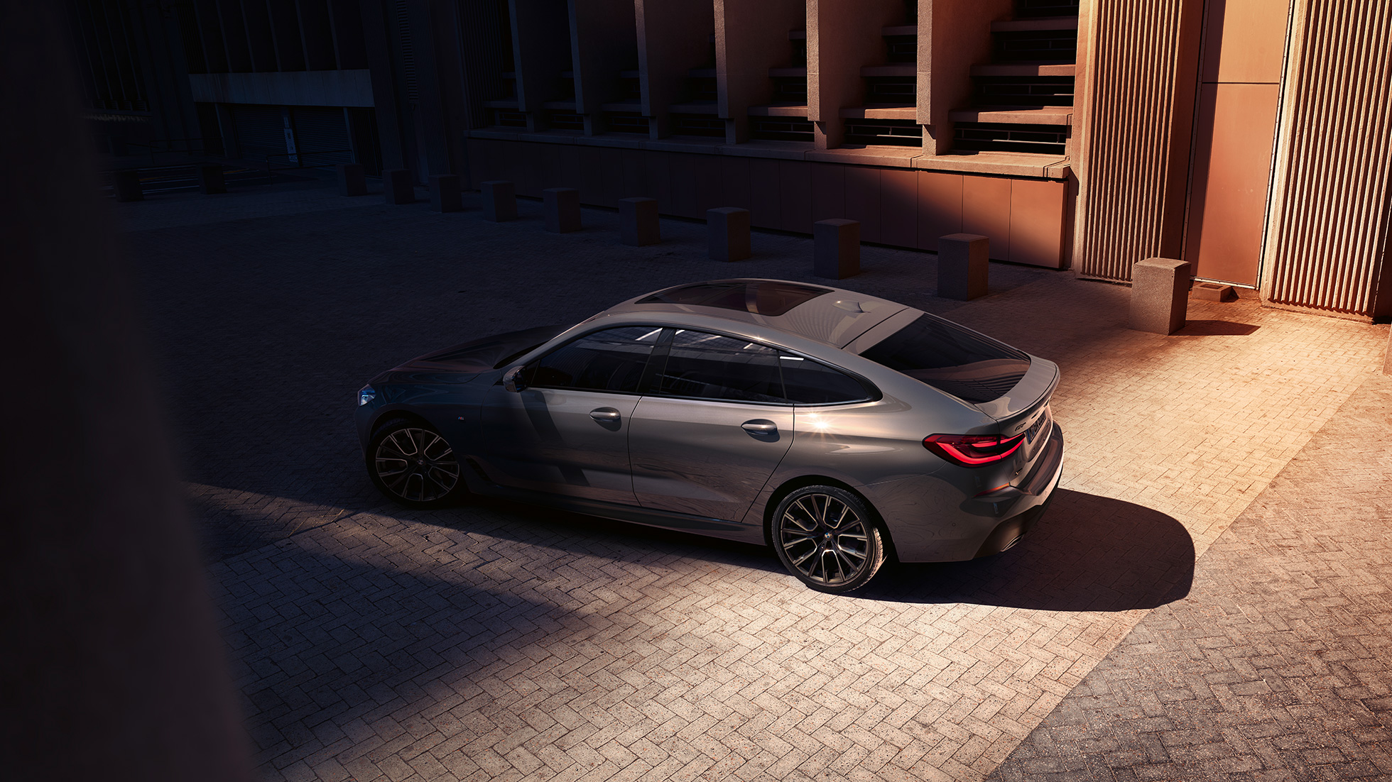 Exterior BMW 6 series BMW 6 series 640i xDrive Bernina Grey bird’s eye view