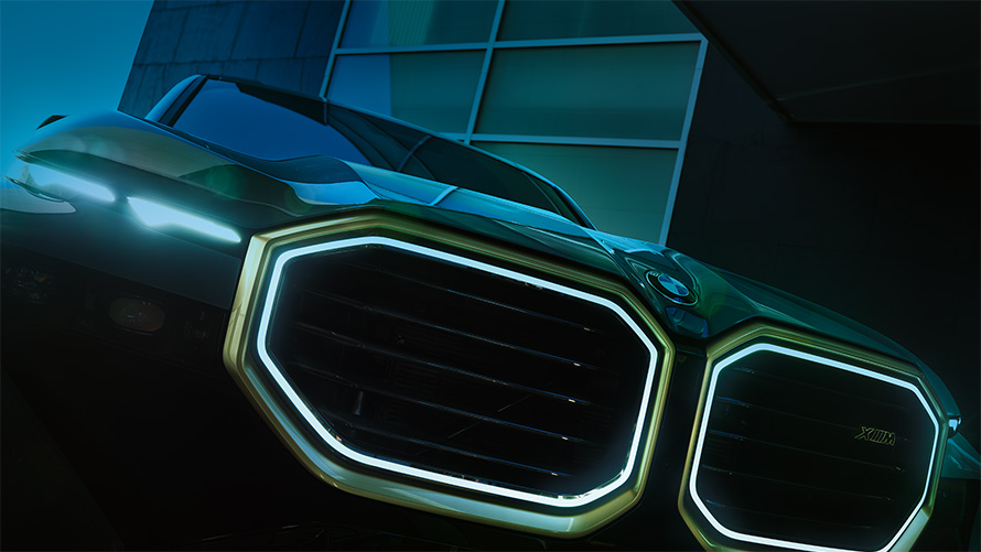 BMW XM G09  Exterior bonnet and kidney