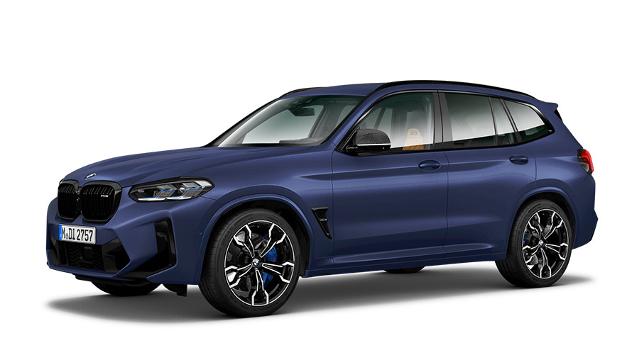 BMW X Series BMW X3 M Automobiles G01 MP three-quarter side view BMW X Series BMW X3 M Automobiles G01 MP three-quarter side view