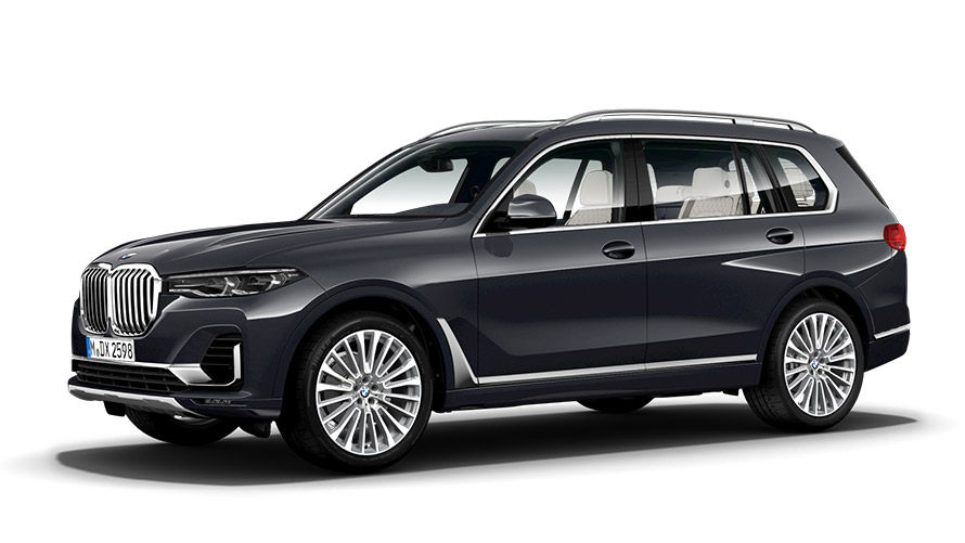 BMW X Series BMW X7 G07 three-quarter side view BMW X Series BMW X7 G07 three-quarter side view