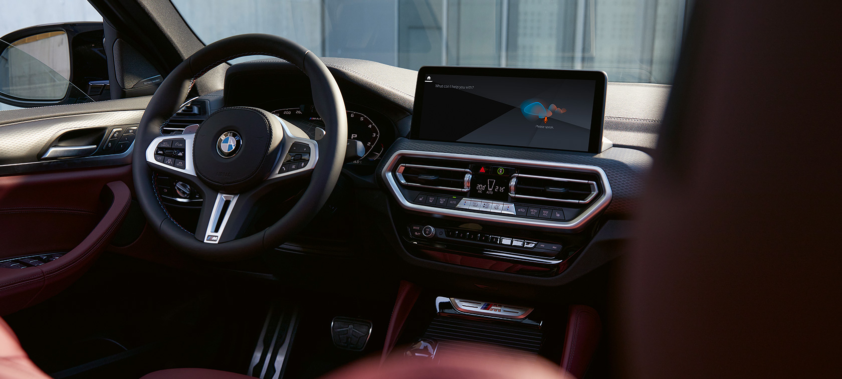 The New BMW X4 Black Shadow Edition G02 interior Leather Tacora Red The New BMW X4 Black Shadow Edition G02 interior Leather Tacora Red