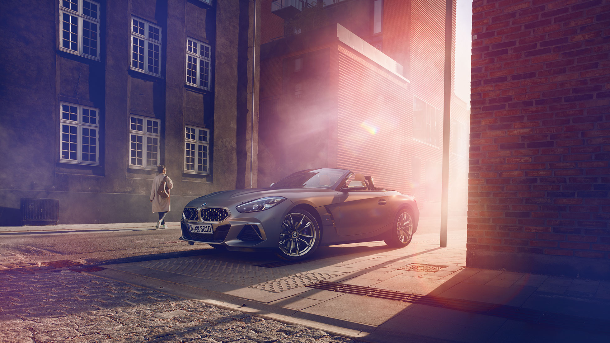 BMW Z4 Roadster in street BMW Z4 Roadster in street