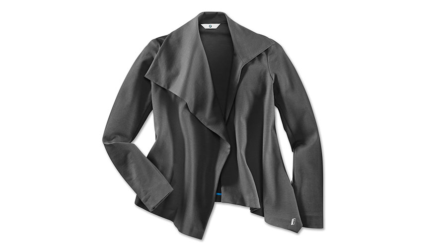 The product illustration shows the BMW i Cardigan for women.