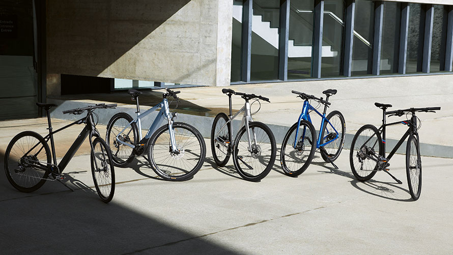 The picture shows the BMW bikes.