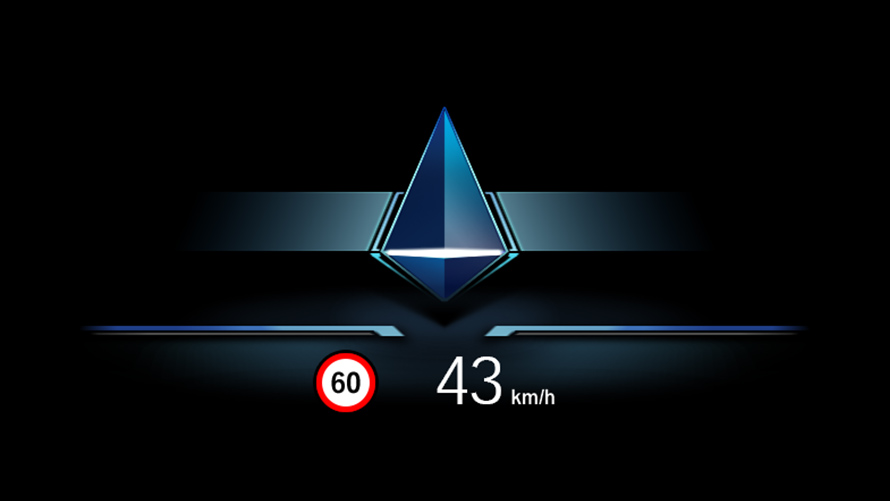 Head-up display – Efficiency coach Head-up display – Efficiency coach
