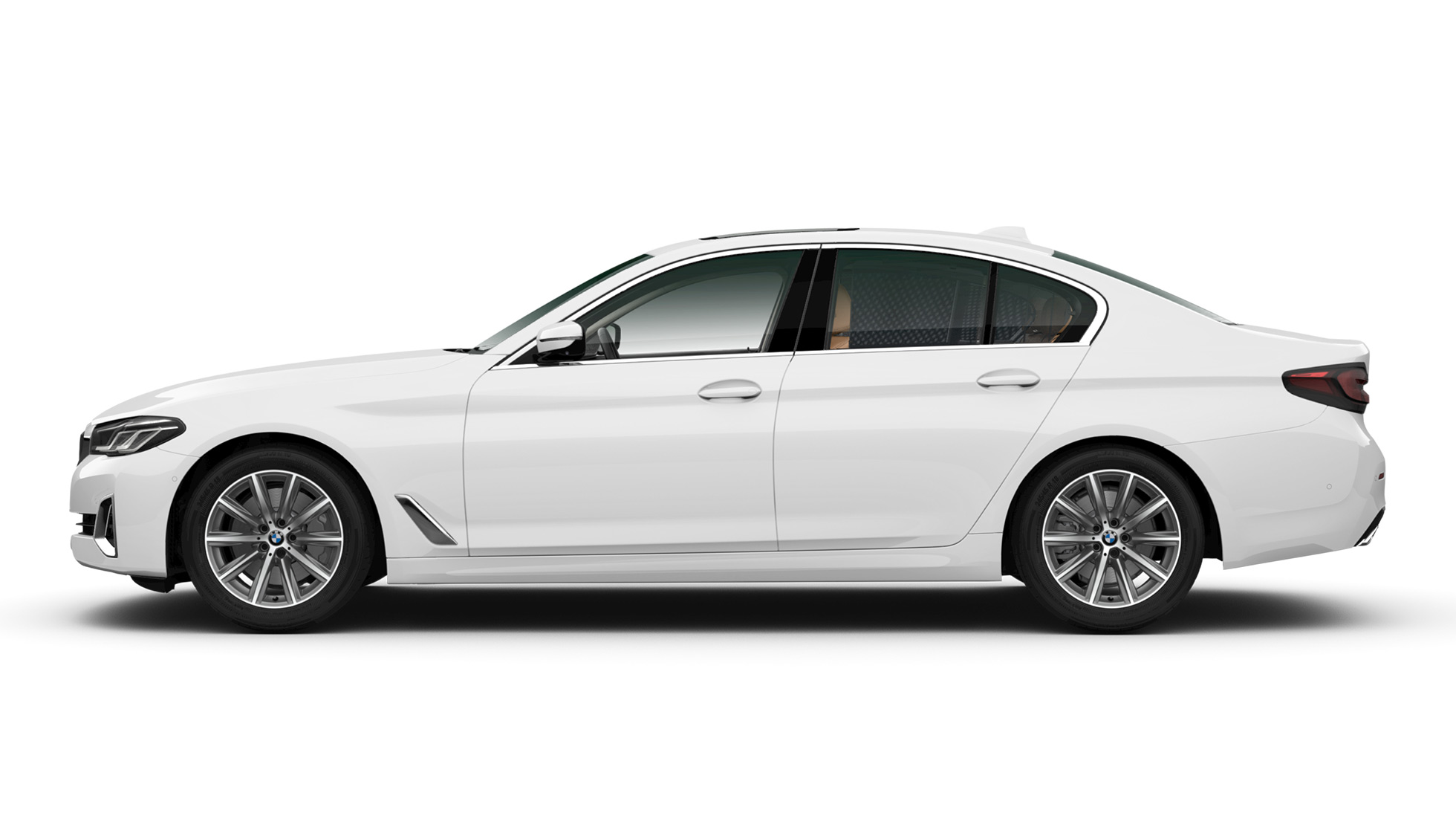Cockpit BMW 5 Series Sedan G30 Luxury Line Cockpit BMW 5 Series Sedan 520d xDrive G30 2020 Luxury Line Exclusive leather 'Nappa' Mokka exclusive stitching with piping in contrast interior