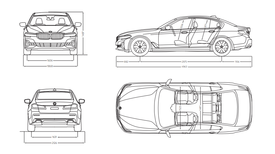 BMW 5 Series Sedan G30 technical data BMW 5 Series Sedan G30 technical data