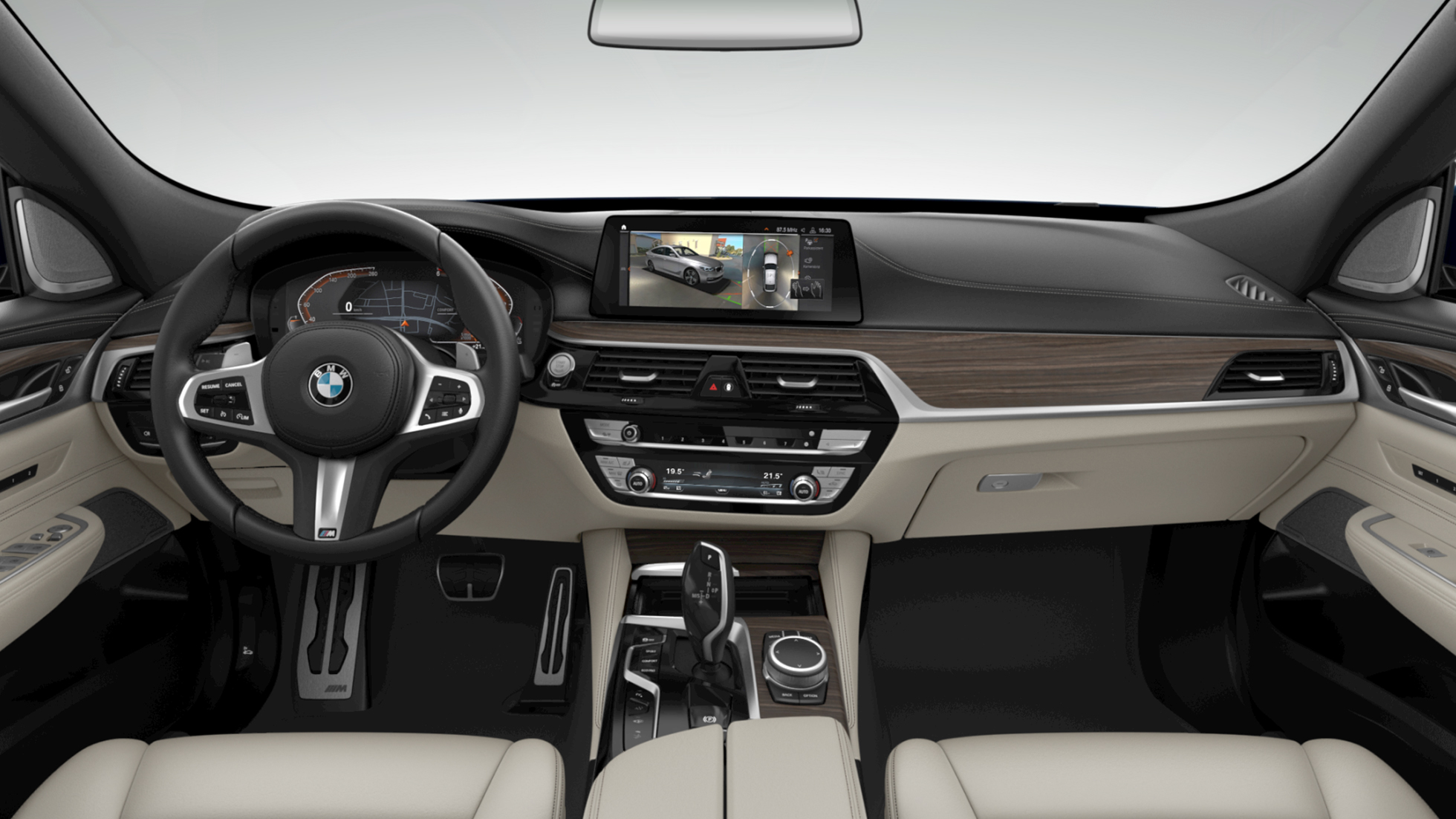 Cockpit BMW 6 Series M Sport package BMW 6 series M Sport package Leather ‘Nappa’ Ivory White interior