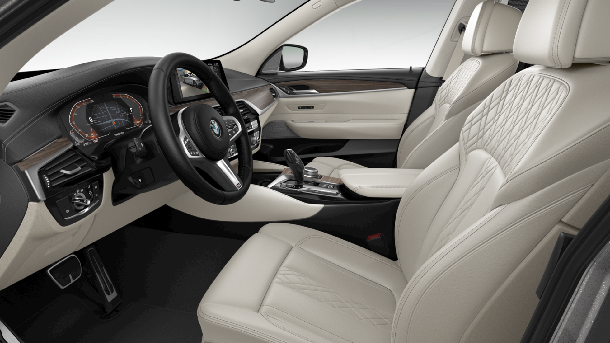 Upholstery BMW 6 Series M Sport package Upholstery in Exclusive Leather ‘Nappa’ Ivory White BMW 6 Series M Sport package interior