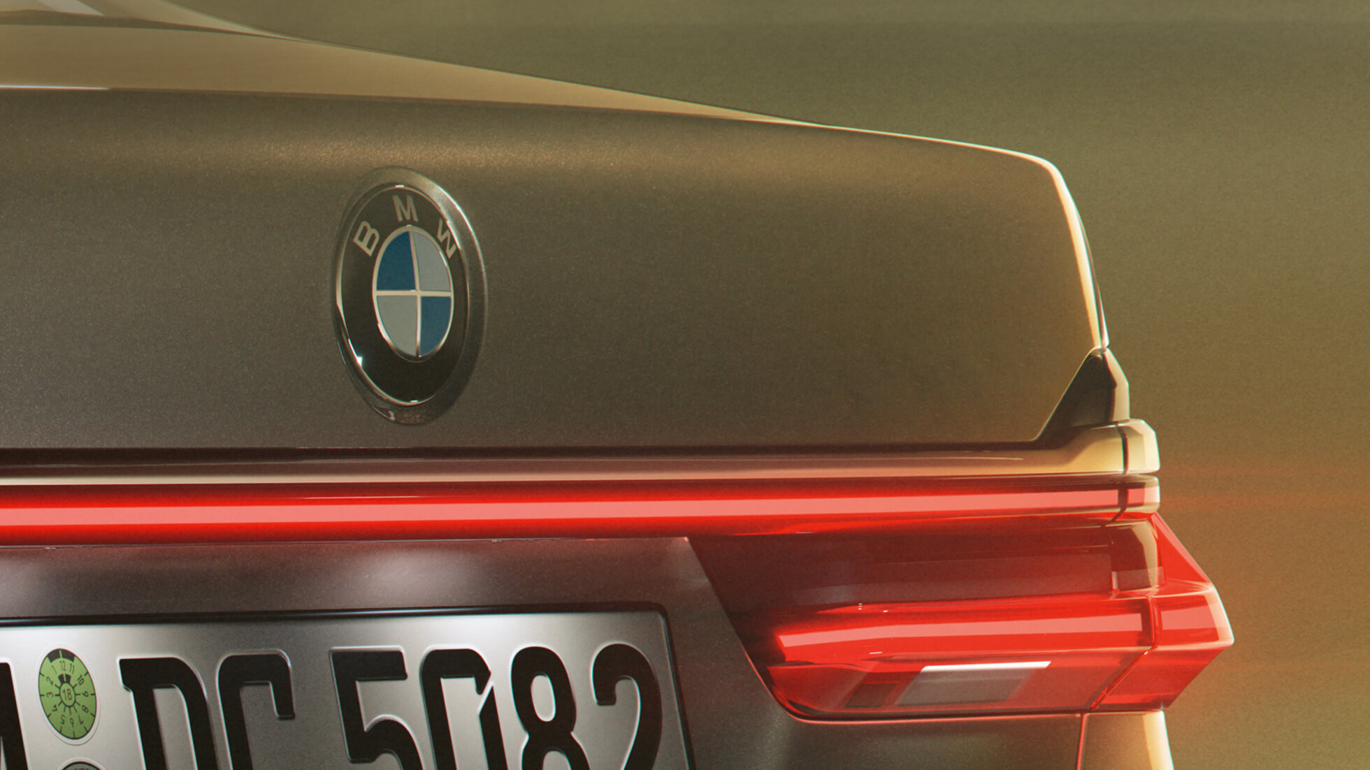 BMW 7 Series Sedan 750Li badge BMW 7 Series Sedan: close-up of 750Li badge on the rear