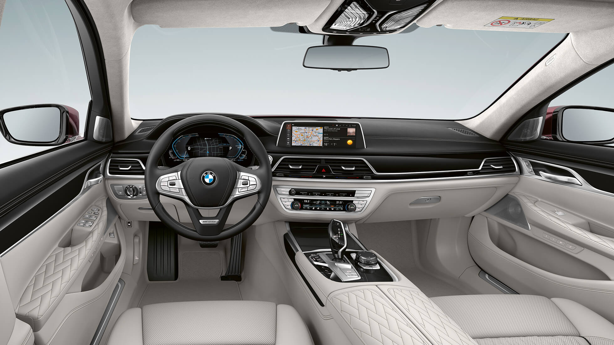 BMW 745Le interior BMW 745Len interior