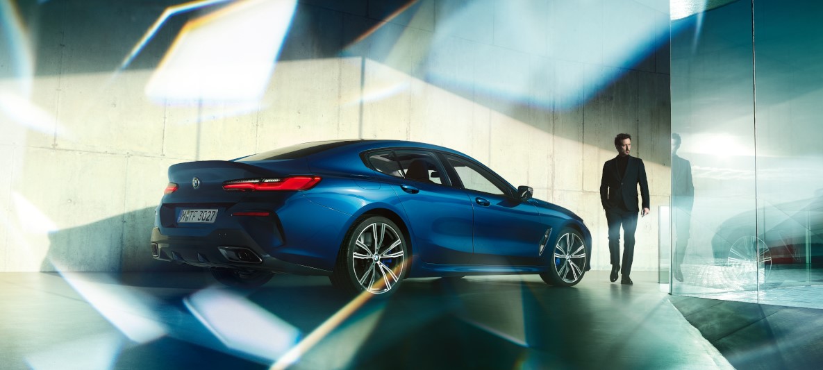 BMW Individual three-quarter rear view BMW 8 Series Gran Coupé, BMW Individual three-quarter rear view