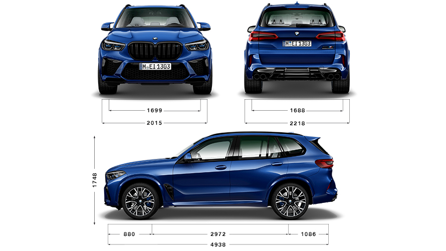 BMW X5 M Competition: Engines  Technical Data