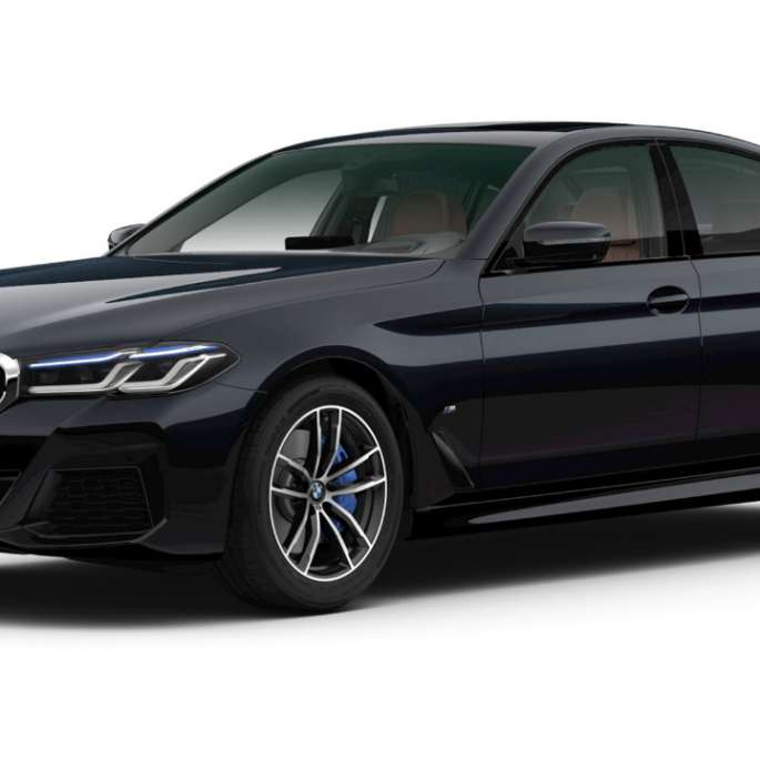BMW 5 Series Sedan 520d xDrive G30 2020 M Sport package in Alpine White three-quarter front view