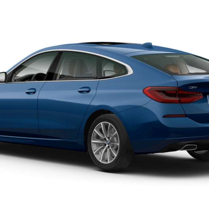 BMW 6 Series Luxury Line Dravit Grey three-quarter rear view