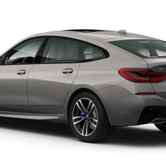 BMW 6 Series M Sport package Bernina Grey Amber Effect three-quarter rear view